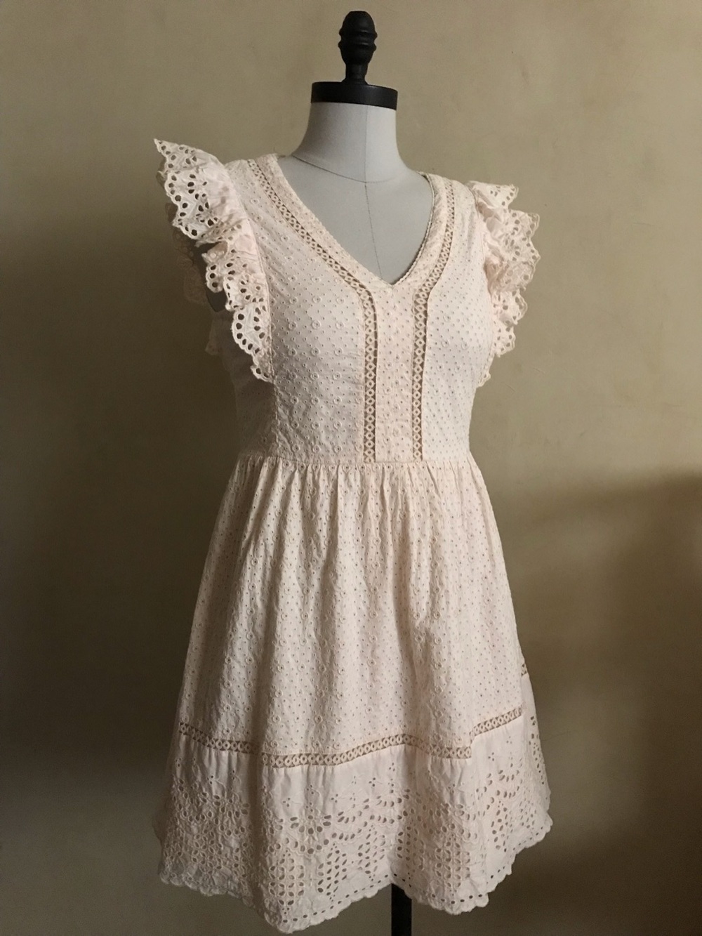 LOFT Cotton Powder Pink Eyelet Dress - Picture 12 of 16